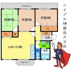 第1コーポ浜田の物件間取画像